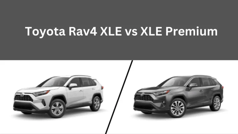 Toyota Rav4 XLE vs XLE Premium