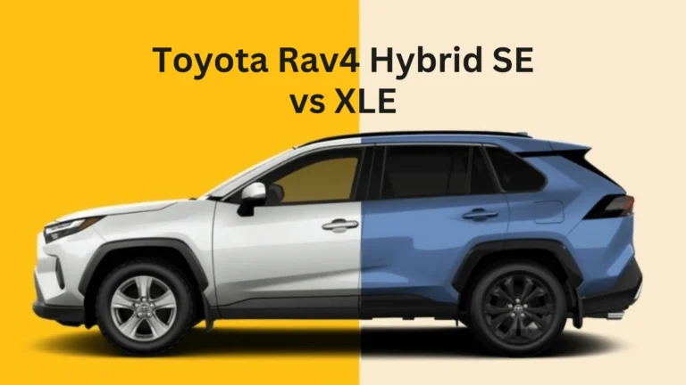 Toyota Rav4 Hybrid SE vs XLE
