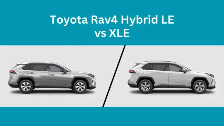Toyota Rav4 Hybrid LE vs XLE