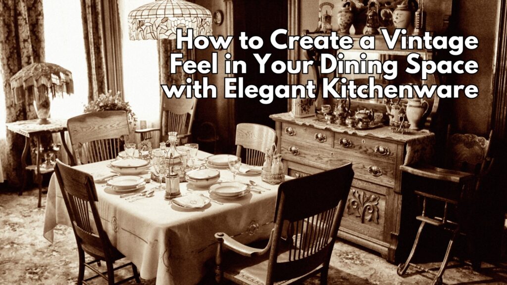 How to Create a Vintage Feel in Your Dining Space with Elegant Kitchenware