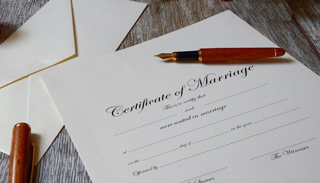 USCIS Marriage Certificate