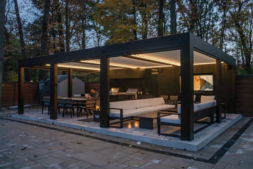 Pergolas with Lights: Enhancing Your Evening Ambiance